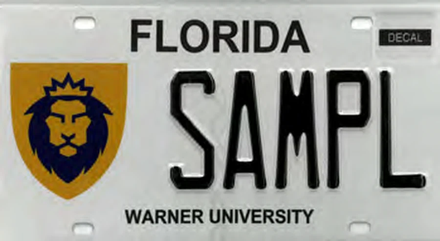 Florida Warner College license plate