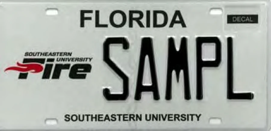 Florida Southeastern University license plate