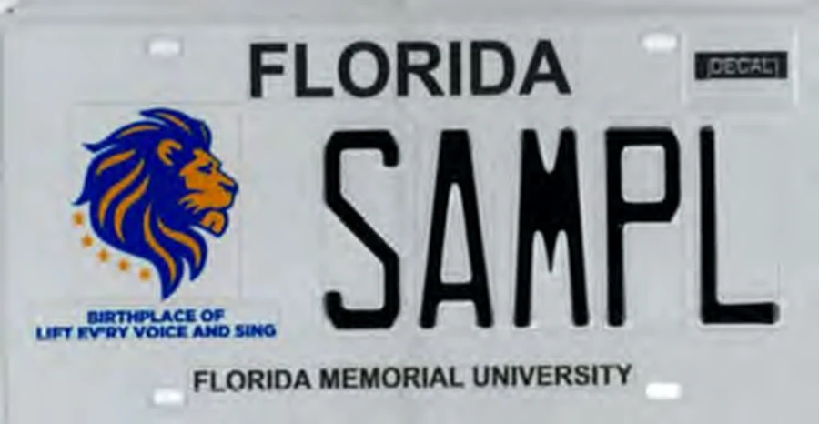 Florida Florida Memorial University license plate