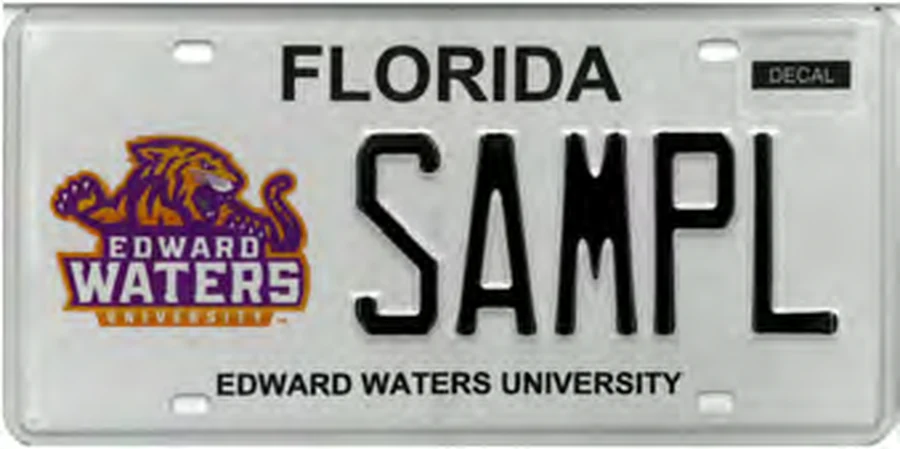 Florida Edward Waters University license plate
