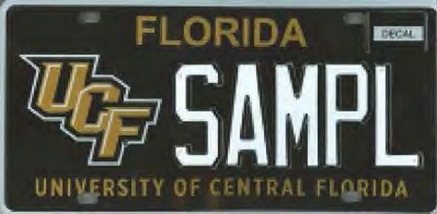 Florida University of Central Florida license plate