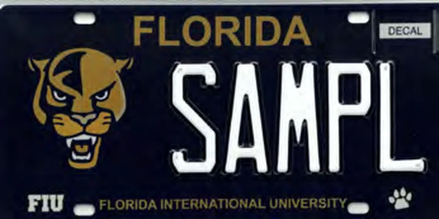 Florida Florida International University license plate