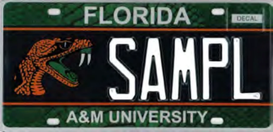 Florida Florida A&M University license plate