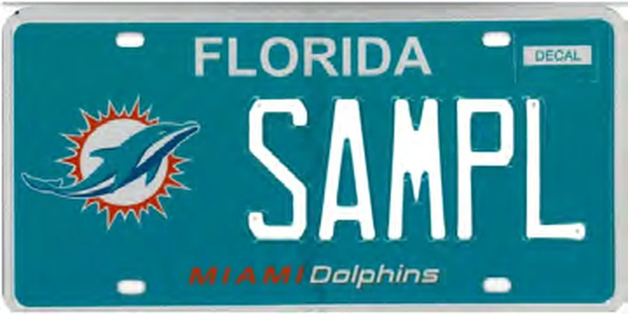 Florida Miami Dolphins (NFL) specialty license plate