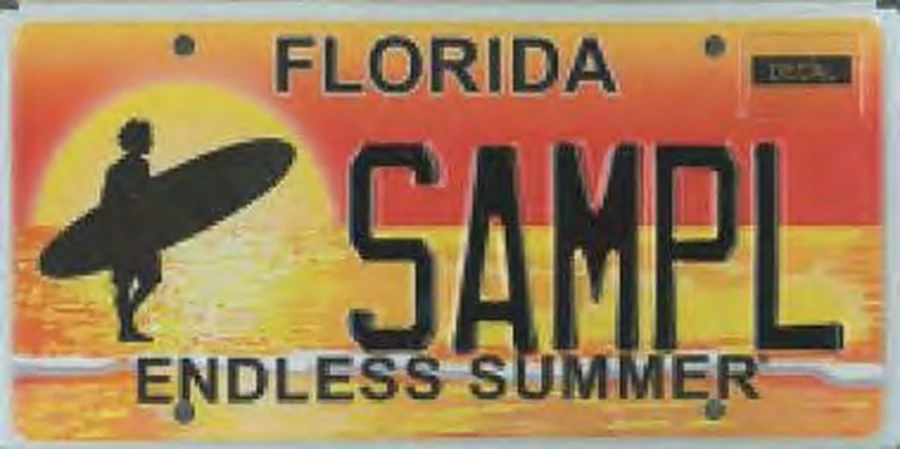 Florida Endless Summer specialty license plate