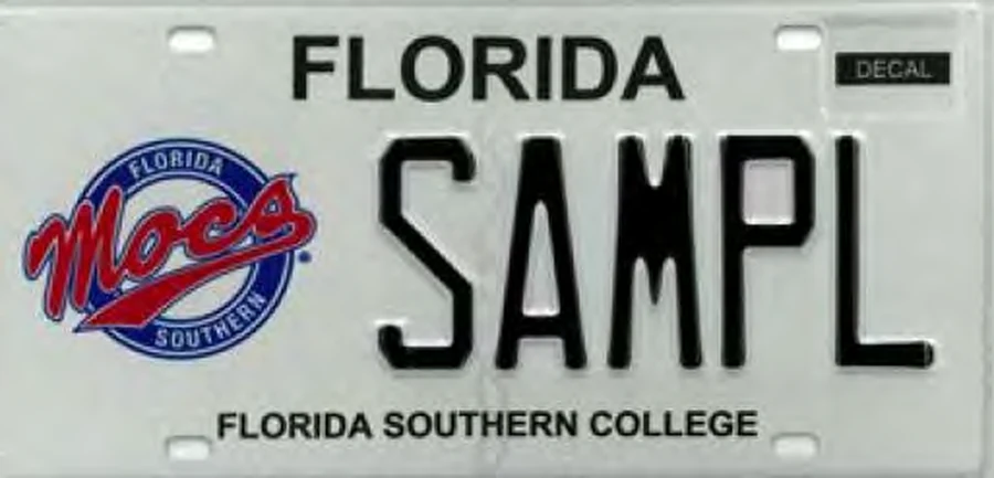Florida Florida Southern College license plate