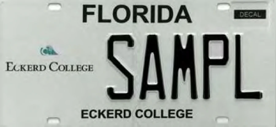 Florida Eckerd College license plate