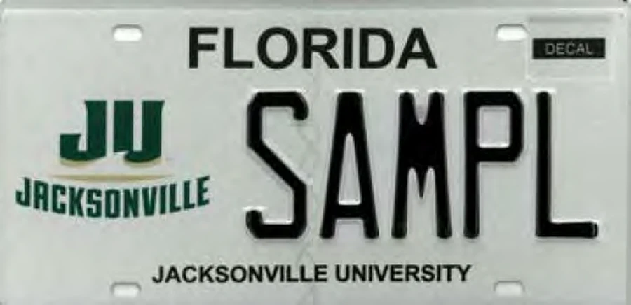 Florida Jacksonville University license plate
