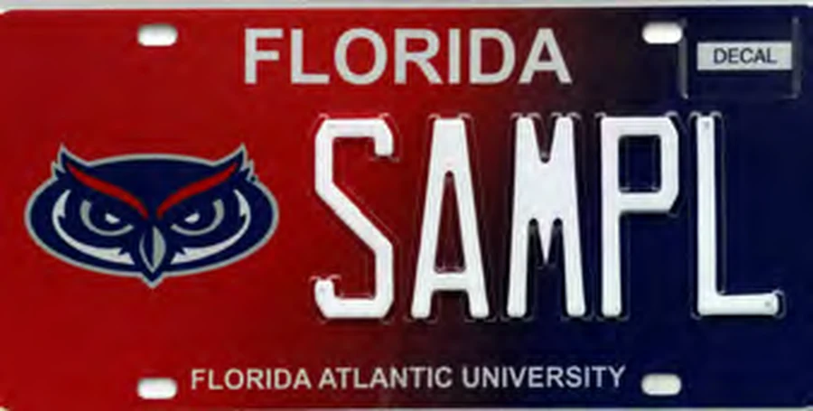 Florida Florida Atlantic University license plate
