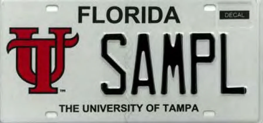 Florida University of Tampa license plate