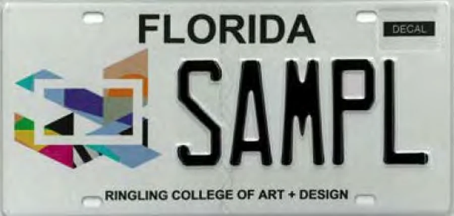 Florida Ringling College of Art and Design license plate