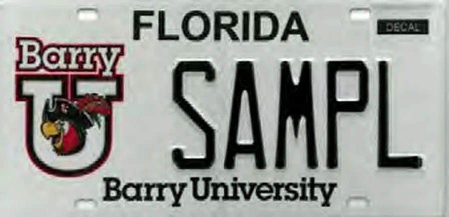 Florida Barry University license plate