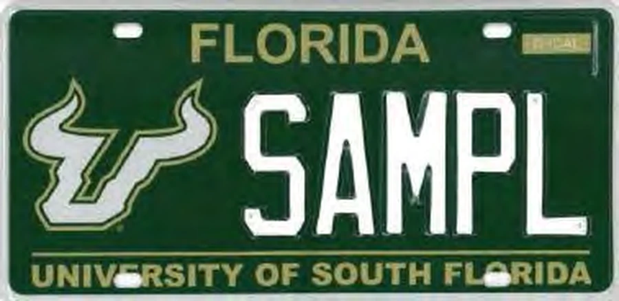 Florida University of South Florida license plate