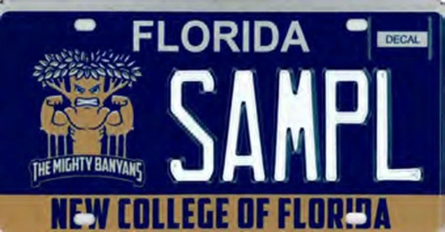 Florida New College of Florida license plate