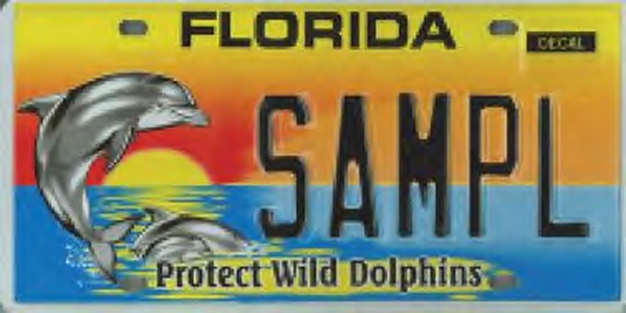 Florida Protect Wild Dolphins license plate