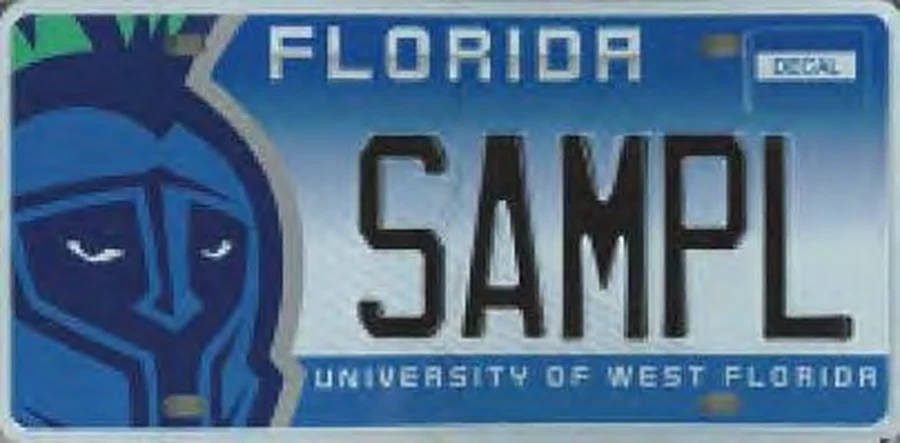 Florida University of West Florida license plate
