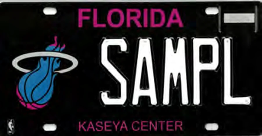 Florida Miami Heat (NBA) specialty license plate