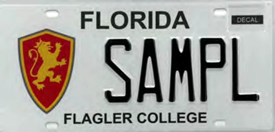 Florida Flagler College license plate