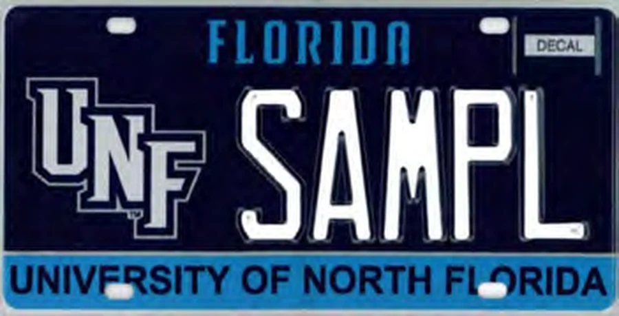 Florida University of North Florida license plate