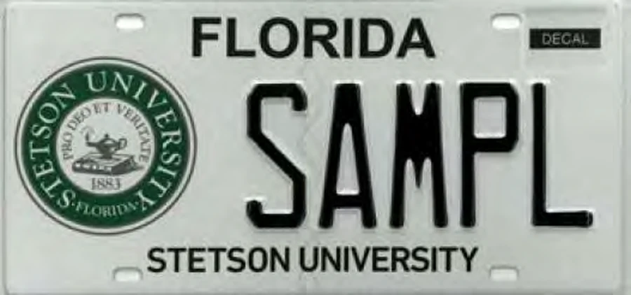 Florida Stetson University license plate
