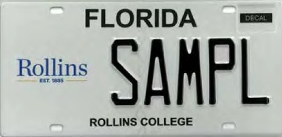 Florida Rollins College license plate