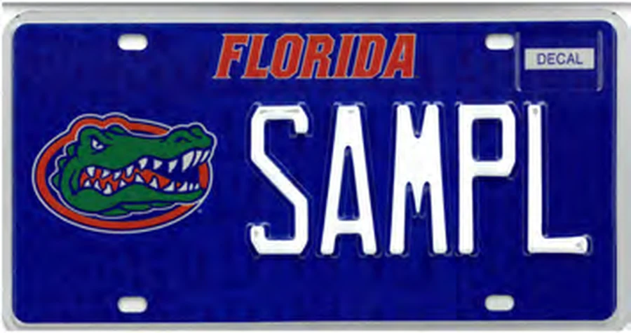 Florida University of Florida specialty license plate
